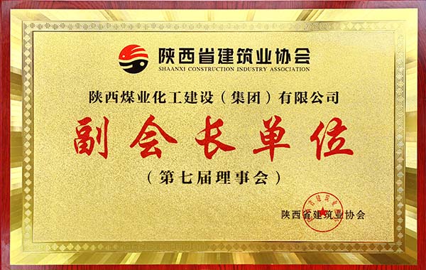 陜煤建設集團被授予省建協(xié)“副會長”單位